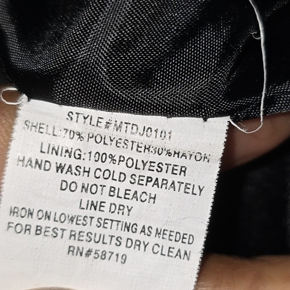 Notations women's blazer in medium color black gray 2button has spot on chest - Picture 10 of 10